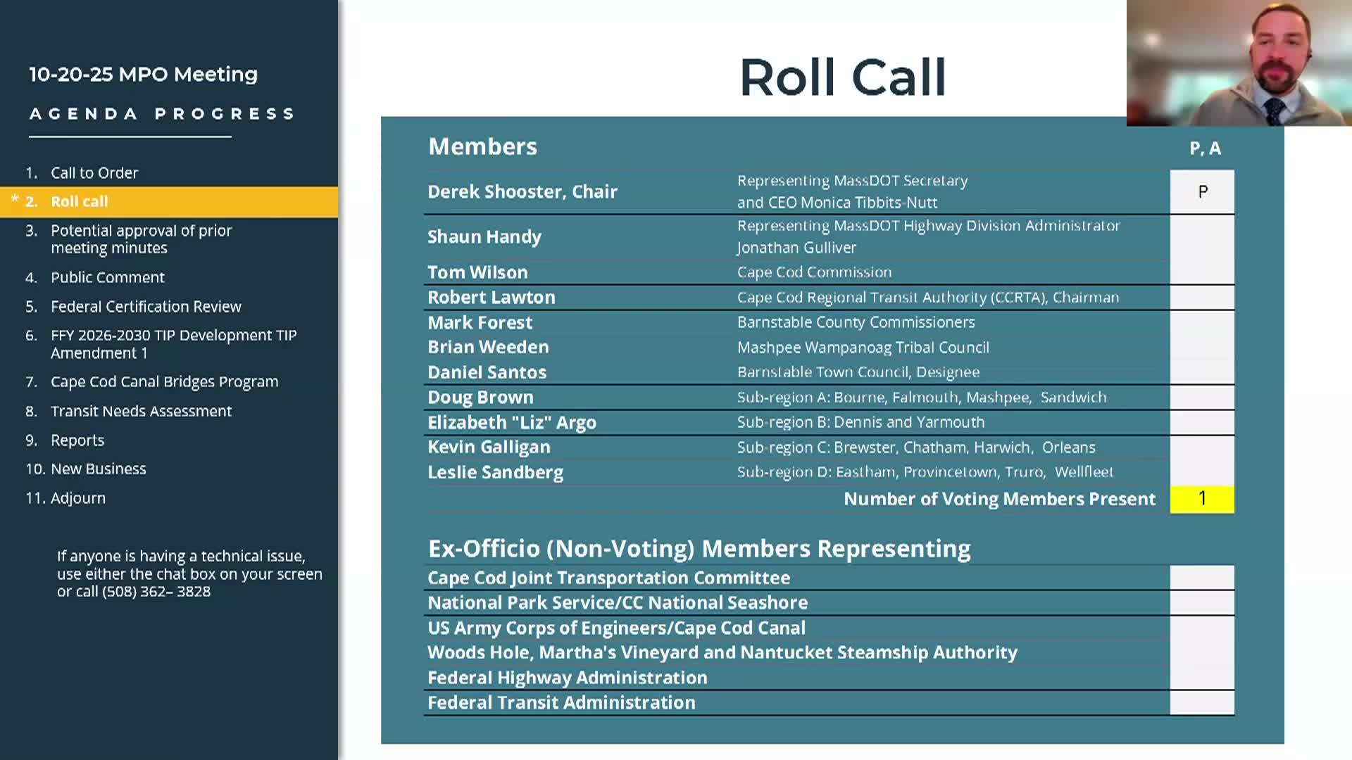 Cape Cod Metro Planning Orginization 10-20-2025